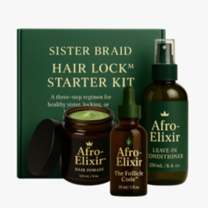 Afro-Elixir Hair Care Set + Free Satin Pillow Case